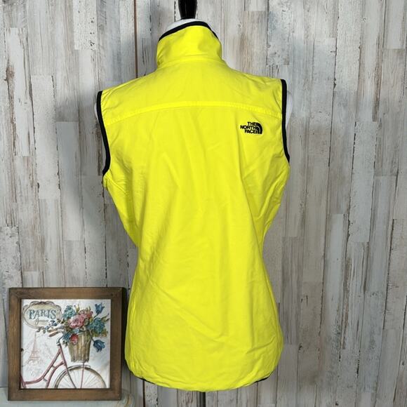 North Face Highlighter Neon Yellow Vest with Black Trim- Size Large - Picture 2 of 12